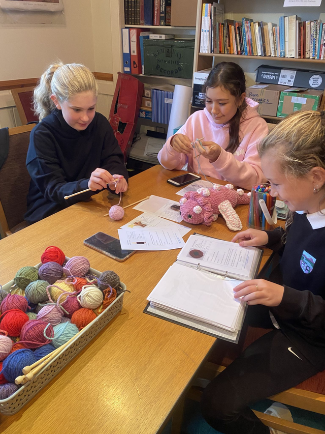 “Young People Knit” class in Kemnay