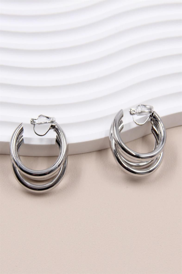 Boucle d'oreille créole à clip