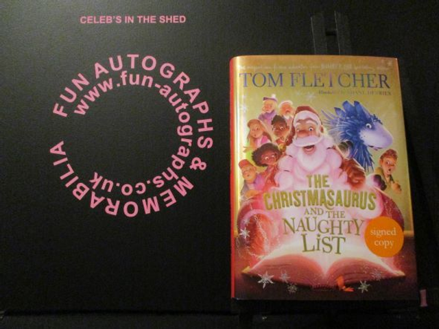 Tom Fletcher 'The Christmasaurus &amp; The Naughty List' Authentic Autographed Hardback Book (1)