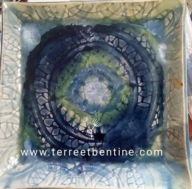 Assiette ou vide poche  en grès