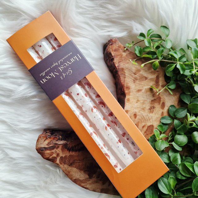 Harvest Moon Tapered Candles 