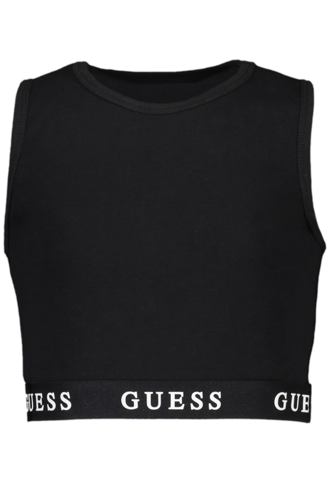 GUESS JEANS TOP BAMBINA NERO