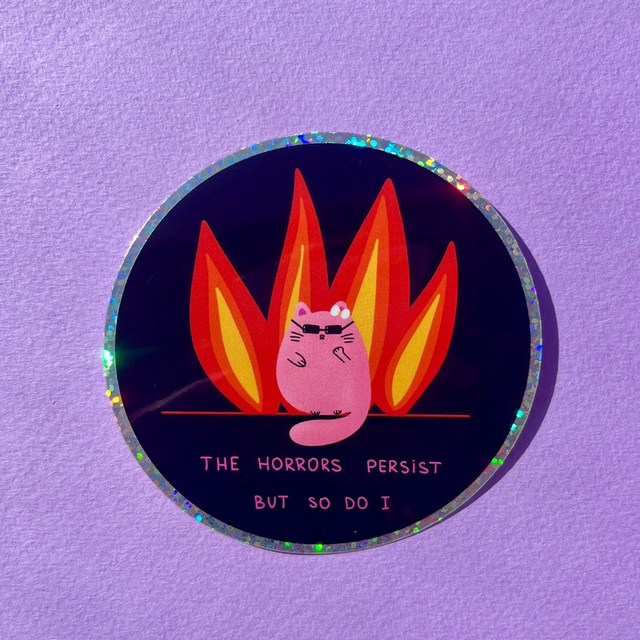 Glitter Vinyylitarra “Survivor Cat”