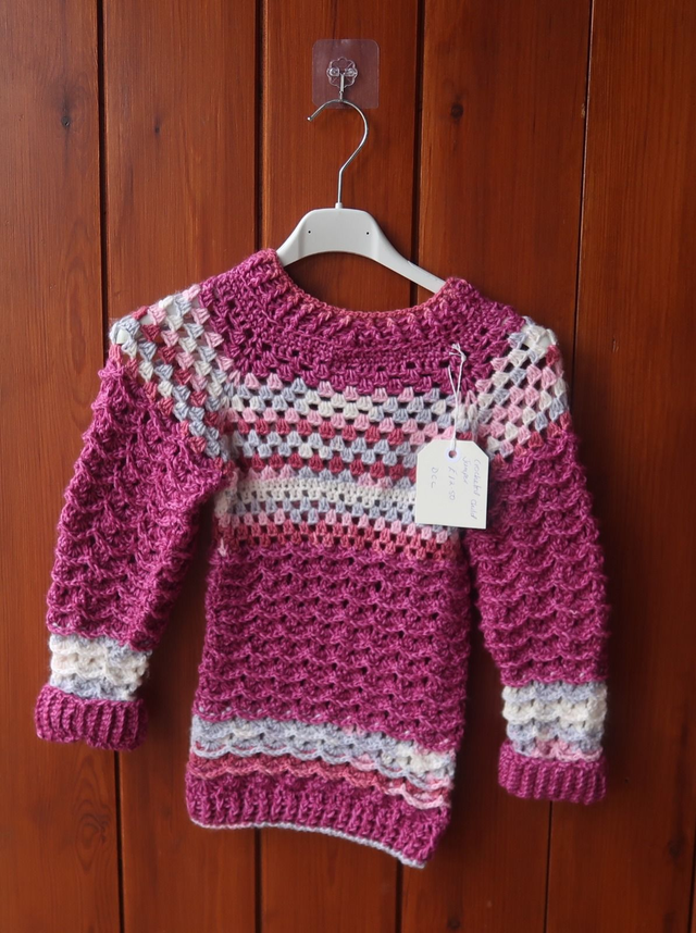 Crochet Jumper 3-4 Years