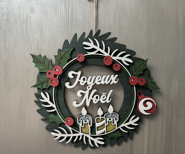 Couronne de Noël personnalisable