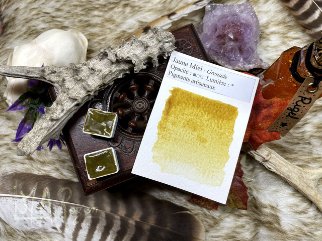 Jaune Miel Aquarelle naturelle