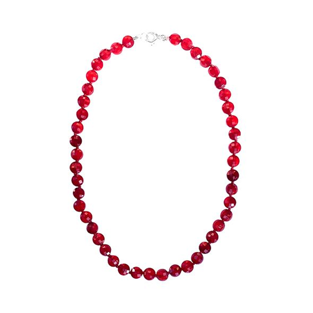 Collana in agata rossa modello 0999