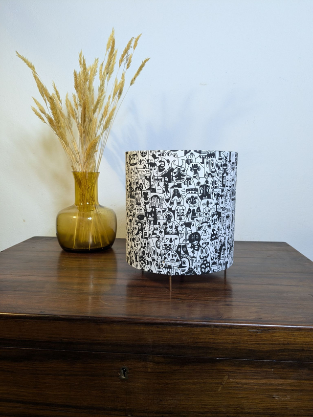 Lampe "Yeux" Orange et Bleu