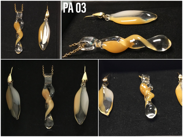 Parure pendentif et boucles d’oreilles réf PA 003