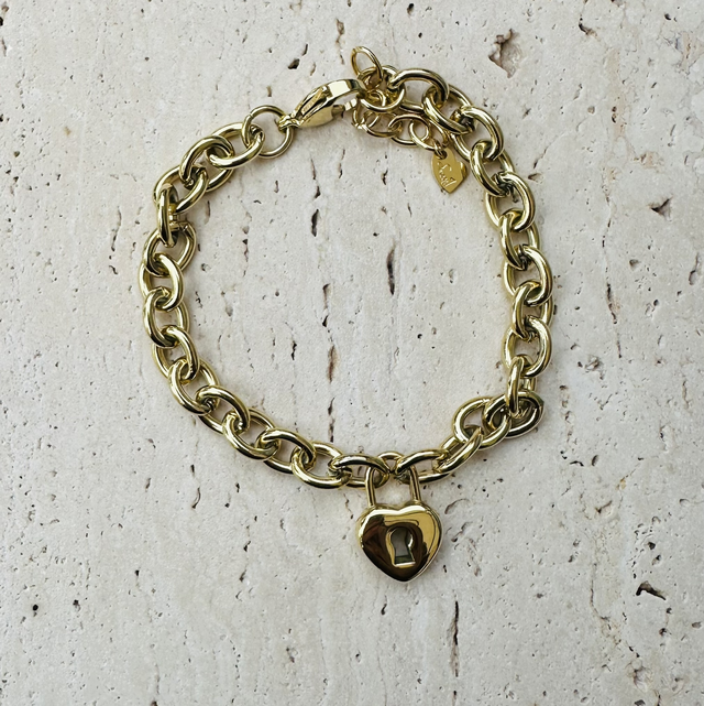 Armand hartjes slotje goud 