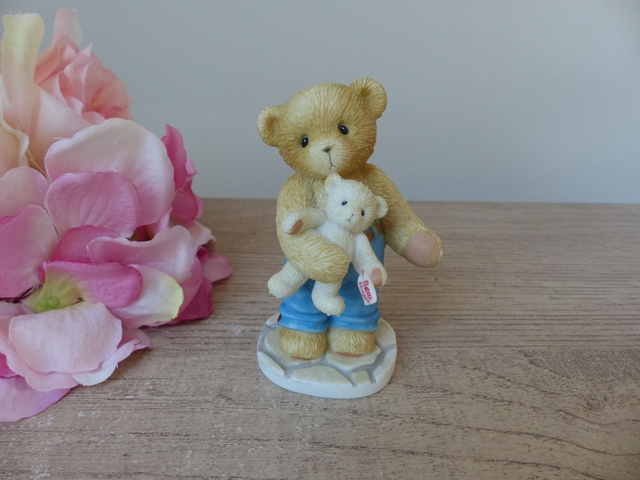Figurine Ours Jonah Cherished Teddies 'je ne pourrai pas vivre sans toi' 2004 Enesco, collection ours, décoration cadeau ami enfant famille