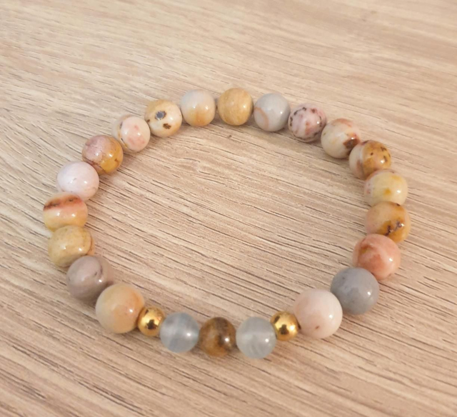 Agathe d'Afrique et calcite bleu