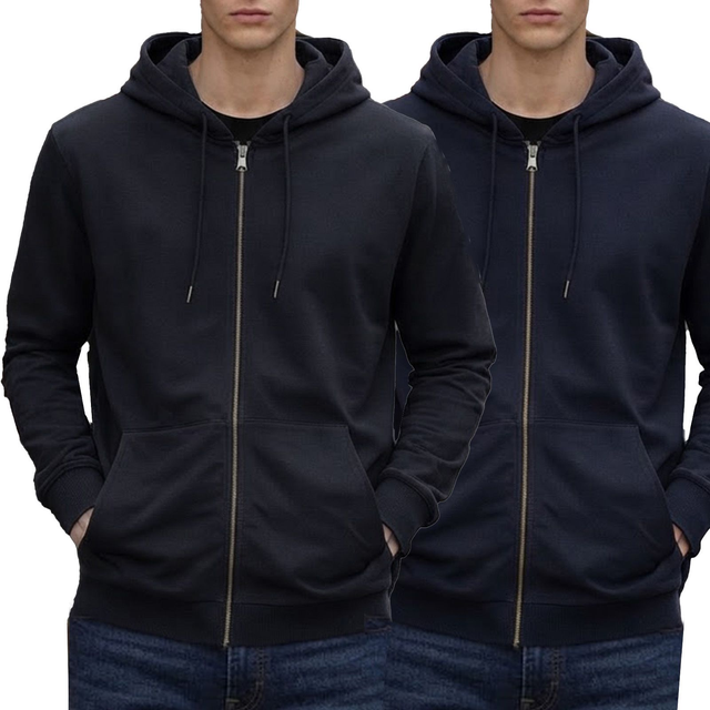Felpa Basic con zip e cappuccio H926