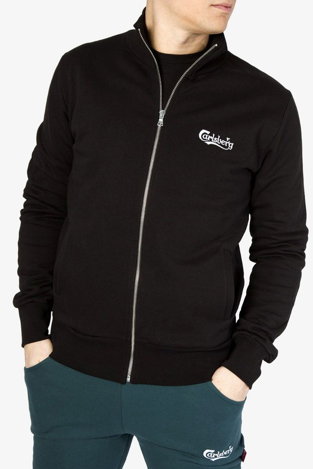 91815293 - Carlsberg felpa unisex ful zip con ricamo sul petto