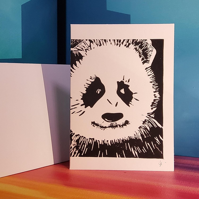 Klappkarte "Panda"
