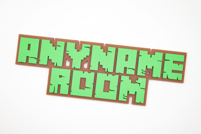 Minecraft Inspired - Bedroom Sign