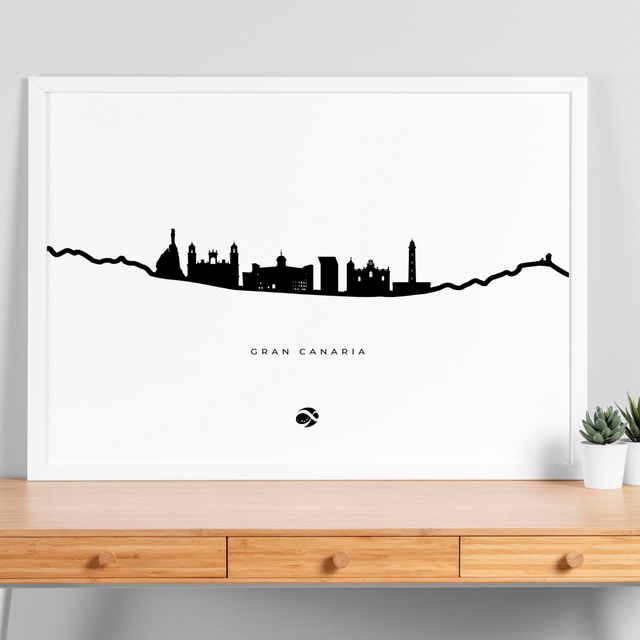 Lámina Skyline de Gran Canaria