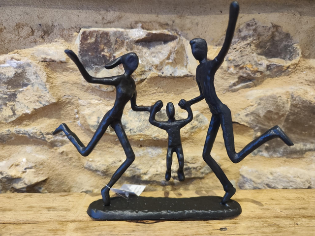 Metal Family Swinging Child