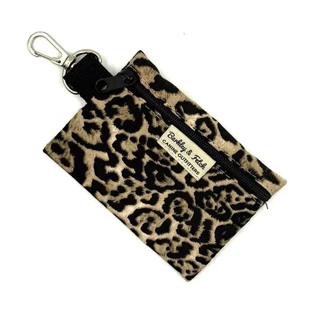 Barkley &amp; Fetch - Leopard Print Poop Bag Holder