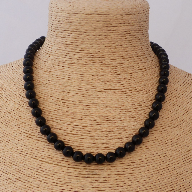 Obsidienne - Collier Classique en Pierres Naturelles