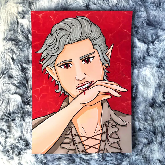 Astarion Baldur's Gate 3 A5 Portrait Print