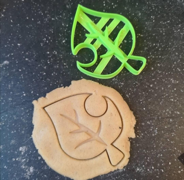 Animal Crossing Leaf Cookie Cutter