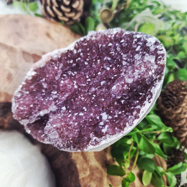 Amethyst Druzy Freeform