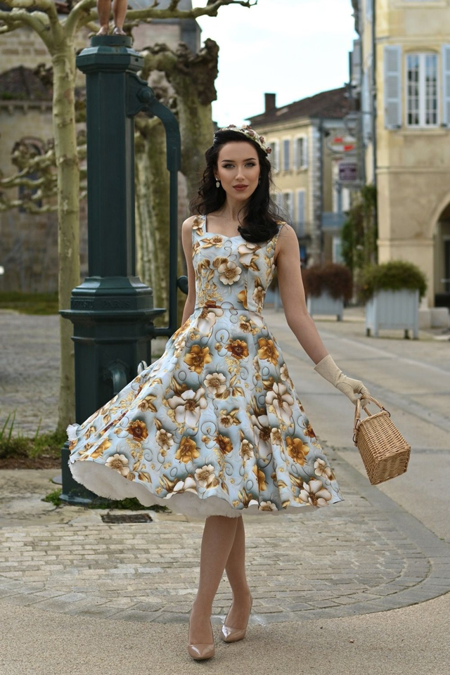 Kellomekko, Mavis Floral Swing Dress, 1133294