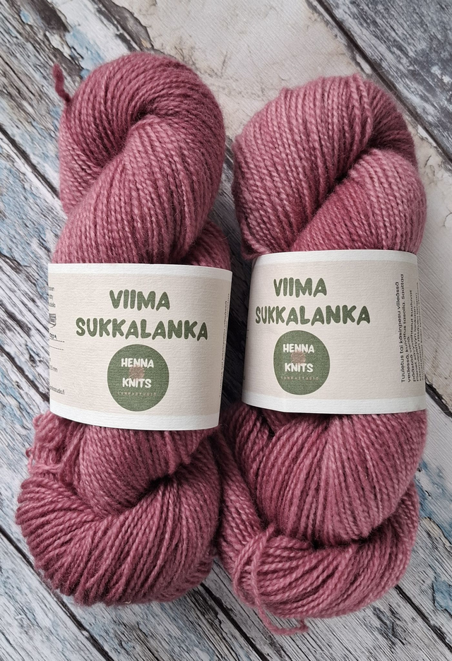 Viima-sukkalanka - Tummaroosa