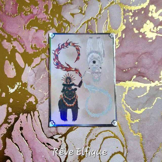 Magnet Eldur og Ís holographique 