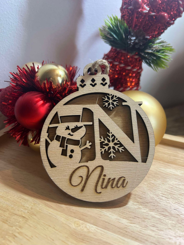 Boule de noël bonhomme de neige