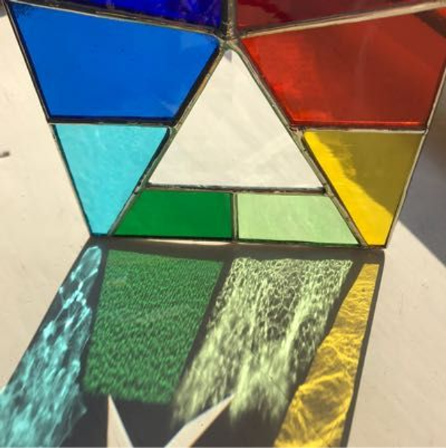 Rainbow Bevel Panel and stand