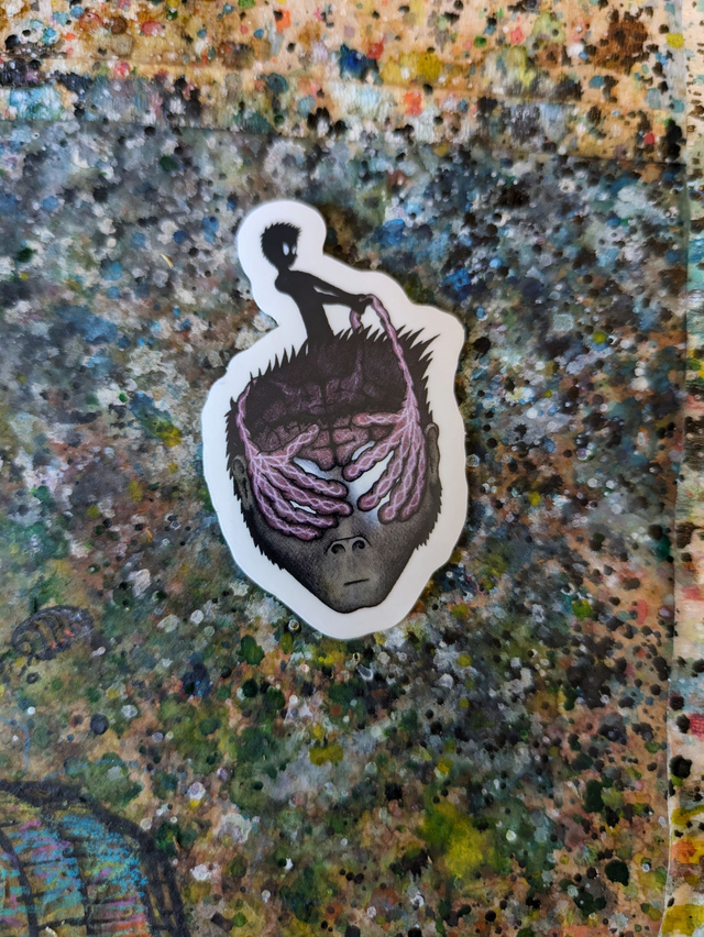 &quot;Cerveau Confiné&quot; Sticker 