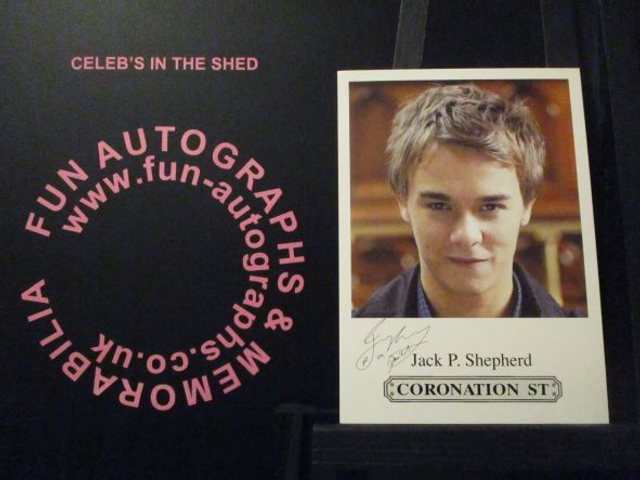 Jack P Shepherd (David Platt) Original Coronation Street Pre-Print Cast Card