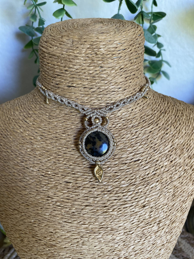 Collier UNIQUE- JASPE LEOPARD 