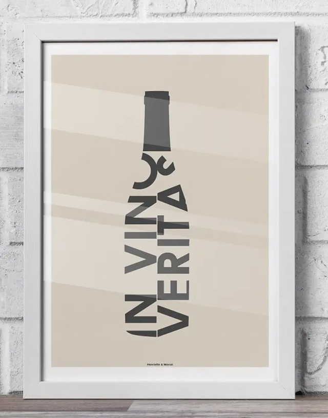 12 - Affiche vin style vintage