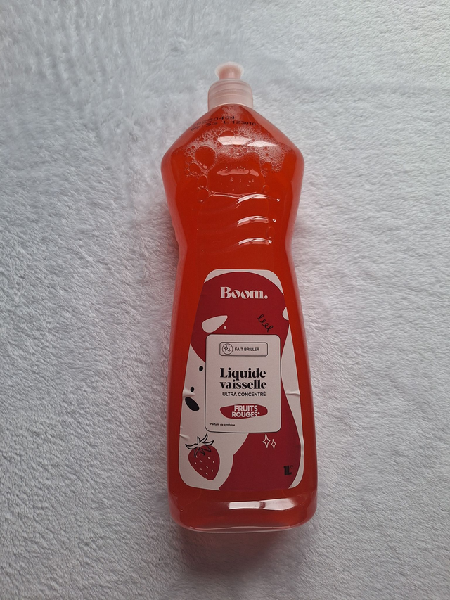 Liquide vaisselle BOOM fruits rouges 1L