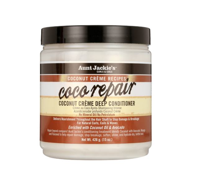 Aunt Jackie&#039;s Curls &amp; Coils Coco Repair Coconut Creme Deep Conditioner 15 oz