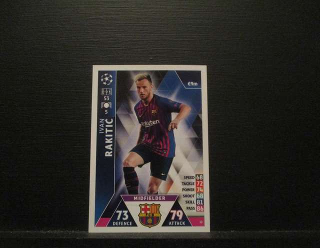 Ivan Rakitic - UEFA Champions League Match Attax 2018/19 Original Trading Card #12