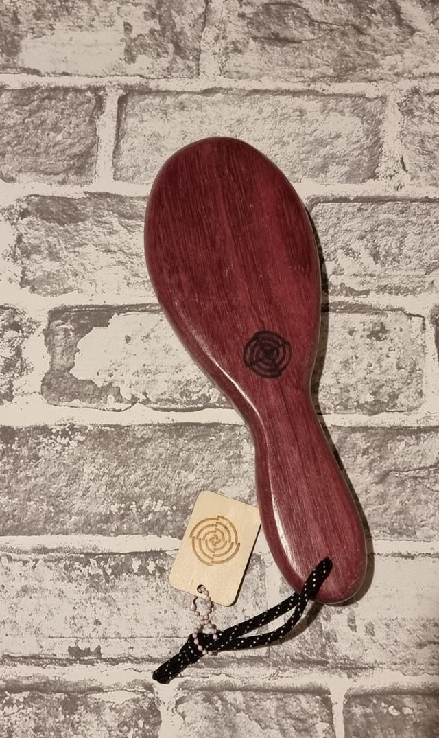Paddle - Purpleheart Hairbrush 