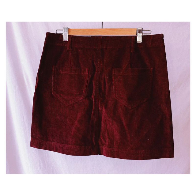 Mini Jupe CREEKS bordeaux - L