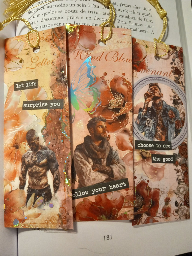 Marque-pages faits main – Collection Mecs Sexy