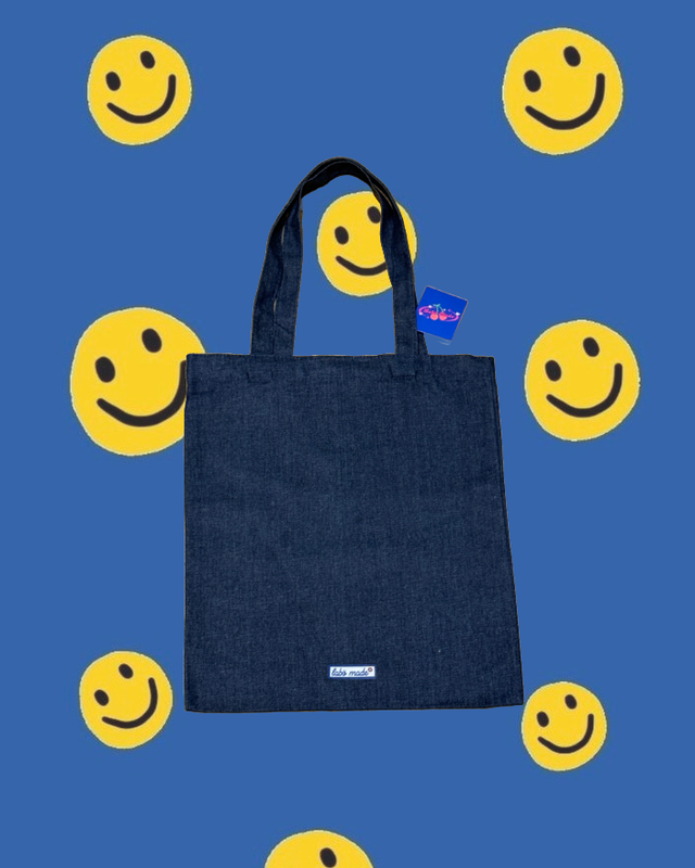 Denim Style Cotton Tote Bag