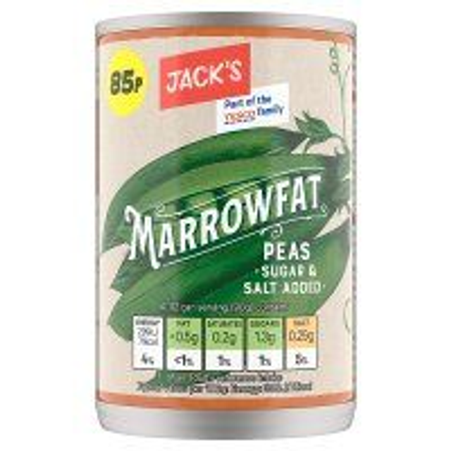 Jack's Marrowfat Peas 300g Tin SPECIAL OFFER 5 TINS FOR €5