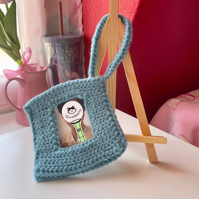 Toploader crochet bleu foncé 