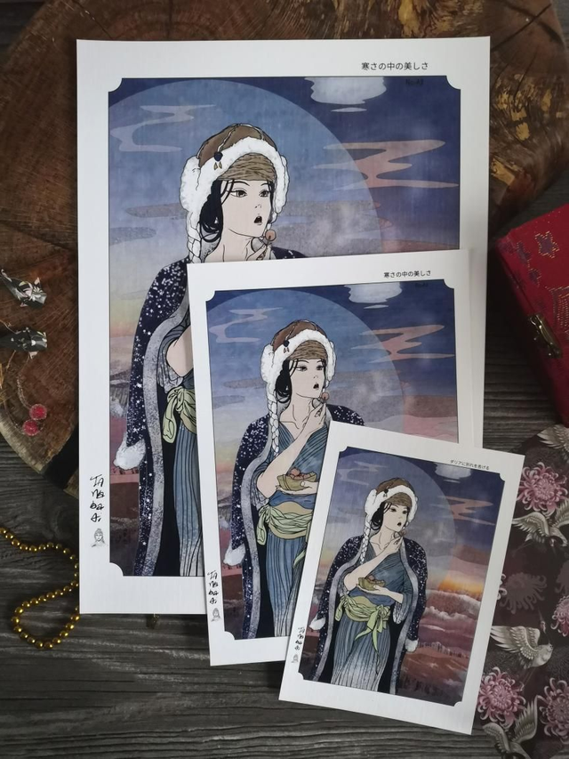 Artprint "Beauty in the Cold" auf Strukturpapier