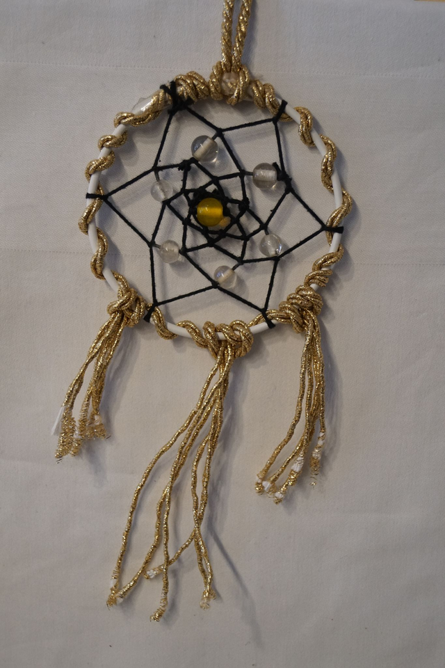 Traumfänger "Gold-Schwarz"