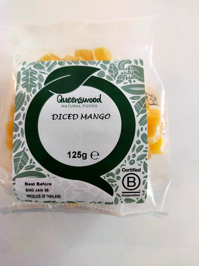 Diced/Dried Mango 125g 78701
