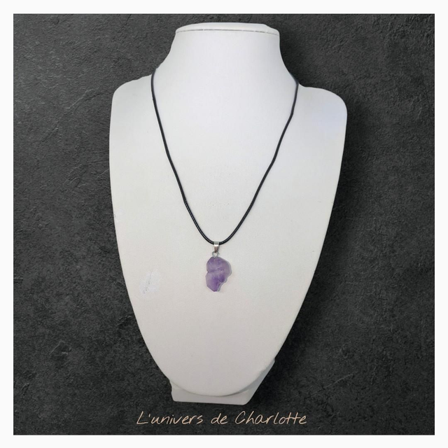 Pendentif "Améthyste" brut PN-307