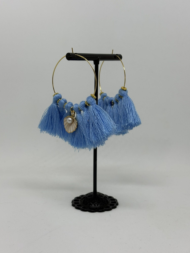 đ Boucles dâoreilles "Blue Breeze" - Ref : 791